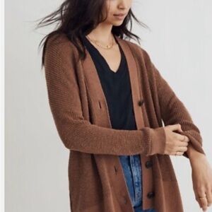 Madewell Brown Cardigan Sweater